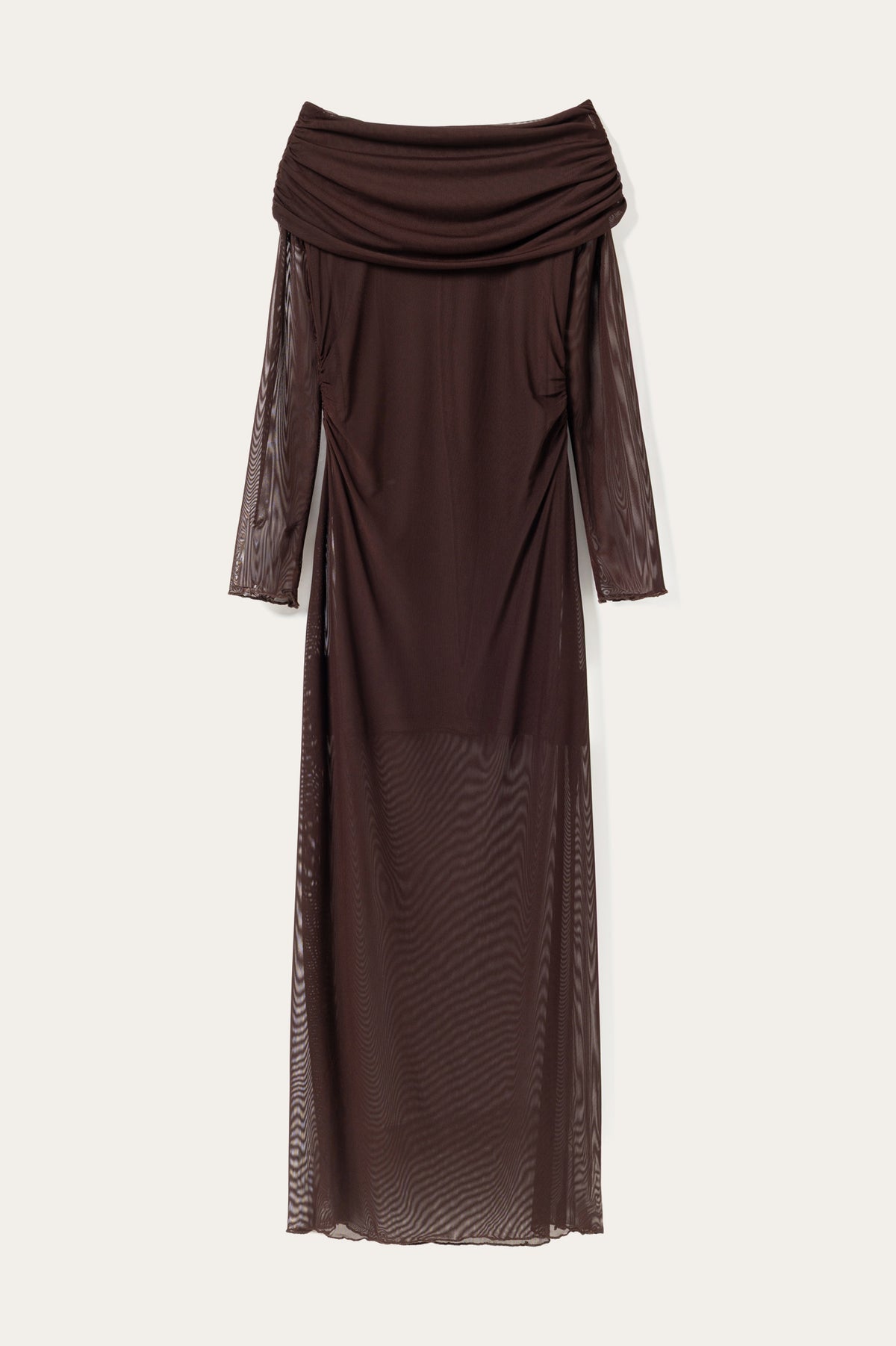 N-Melani LS Dress Dark Chocolate