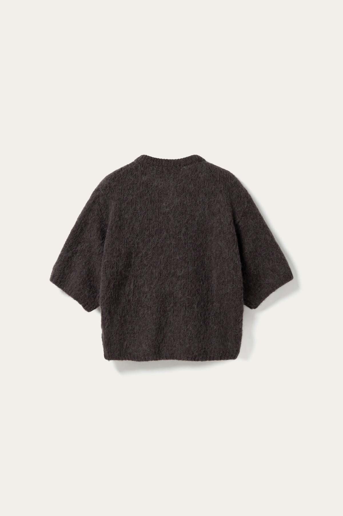 N-Kae SS Knit Cardigan Chocolate