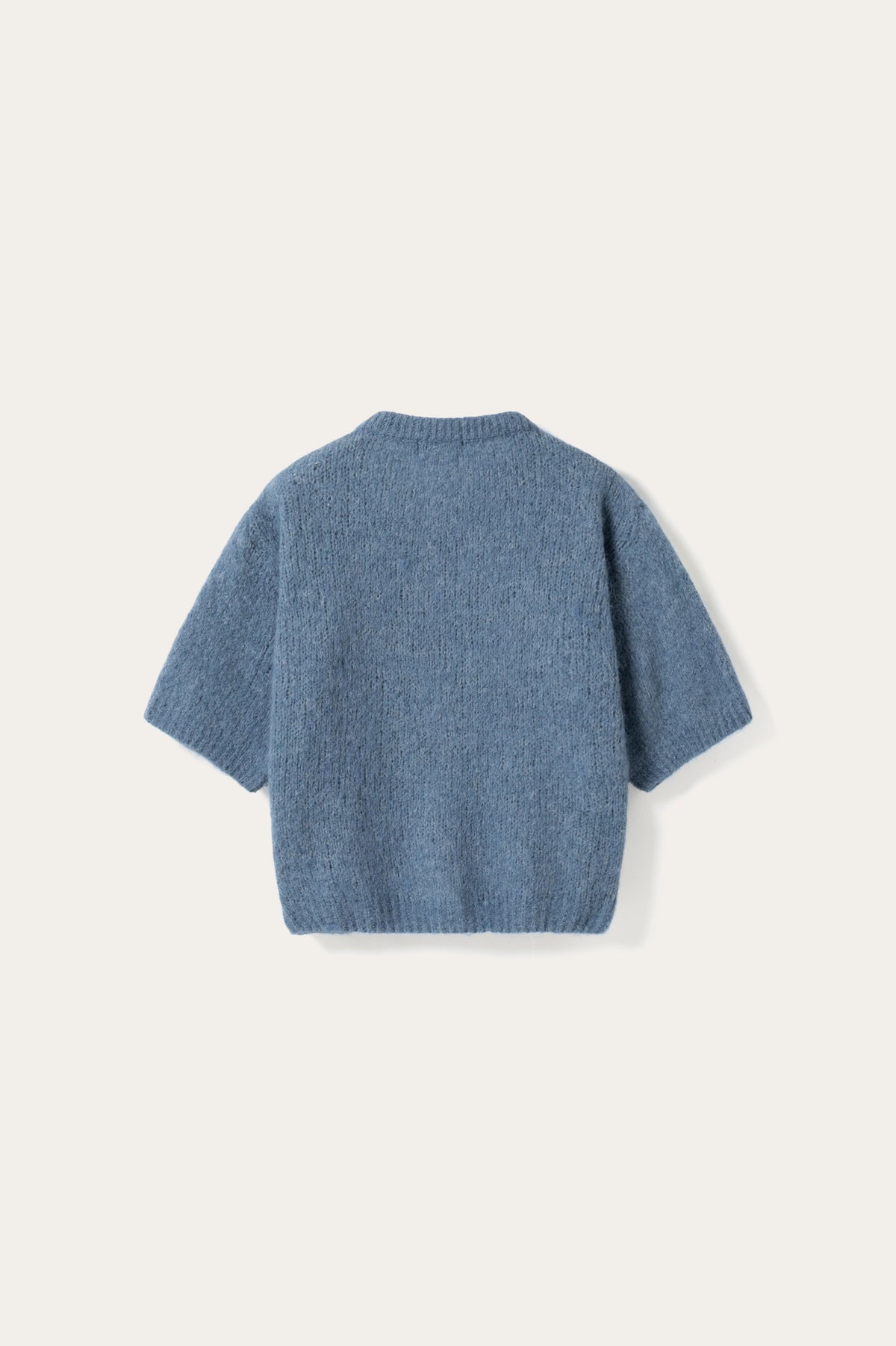 N-Kae SS Knit Cardigan Jeans Melange