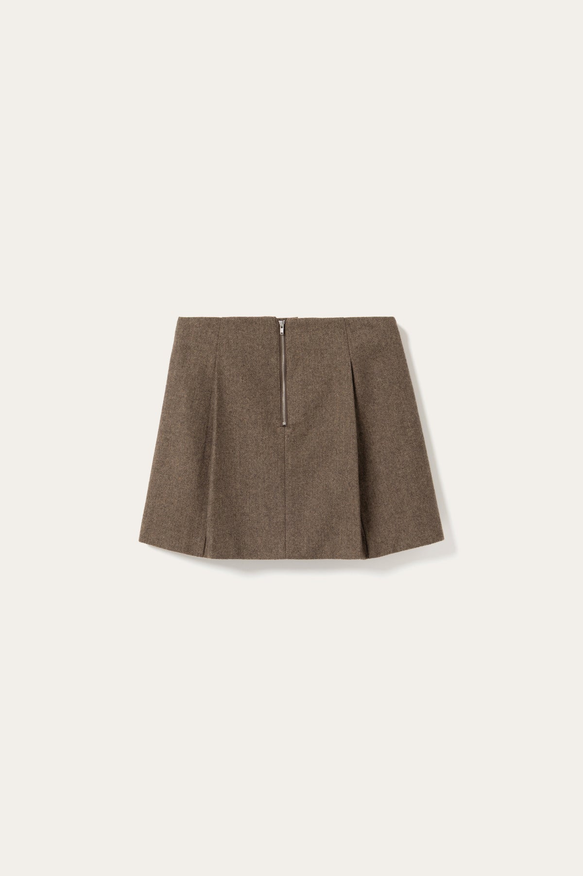 N-Maybelle Skirt Brown Herringbone