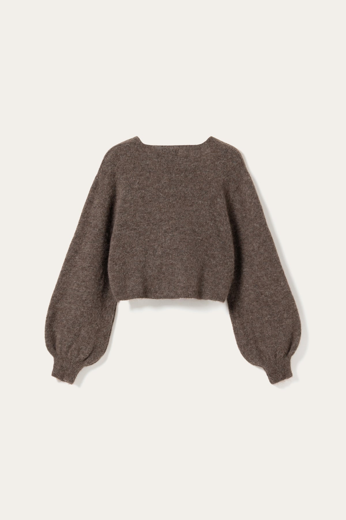 N-Maelee Knit Cardigan Timber Brown Melange