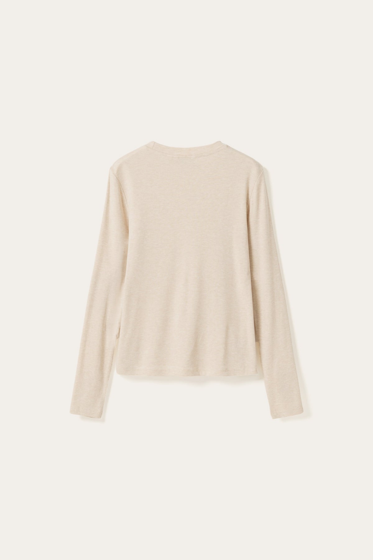 N-Lidie LS Top Oatmeal Melange