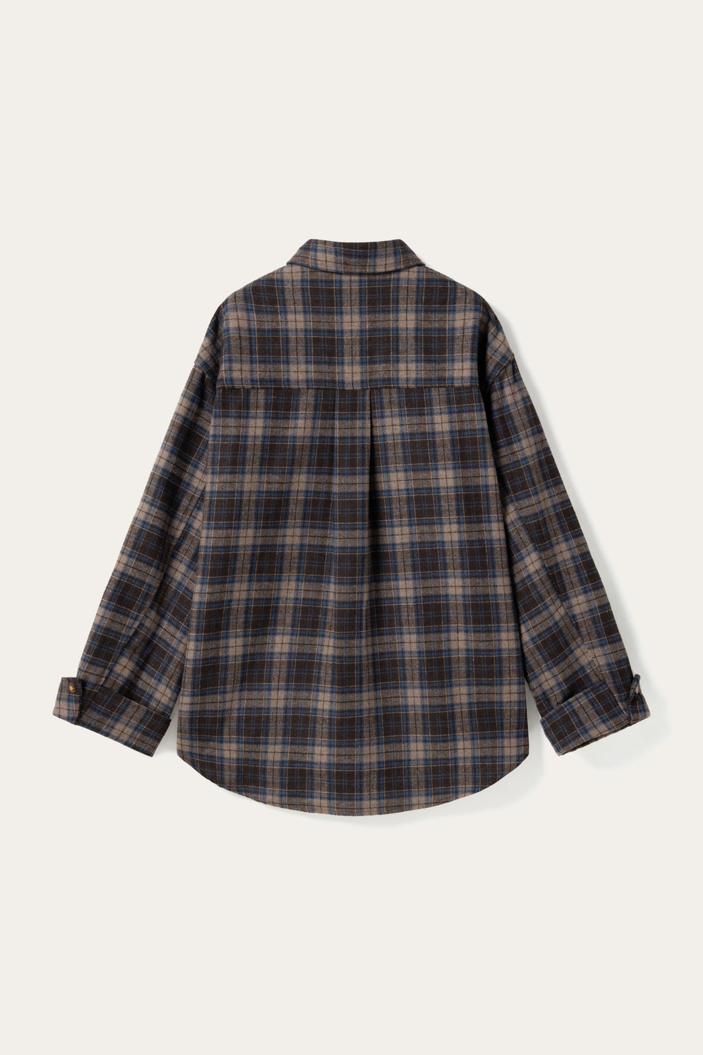 N-Marlon Shirt Brown Blue Check