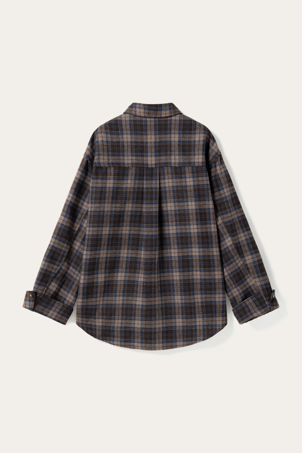 N-Marlon Shirt Brown Blue Check