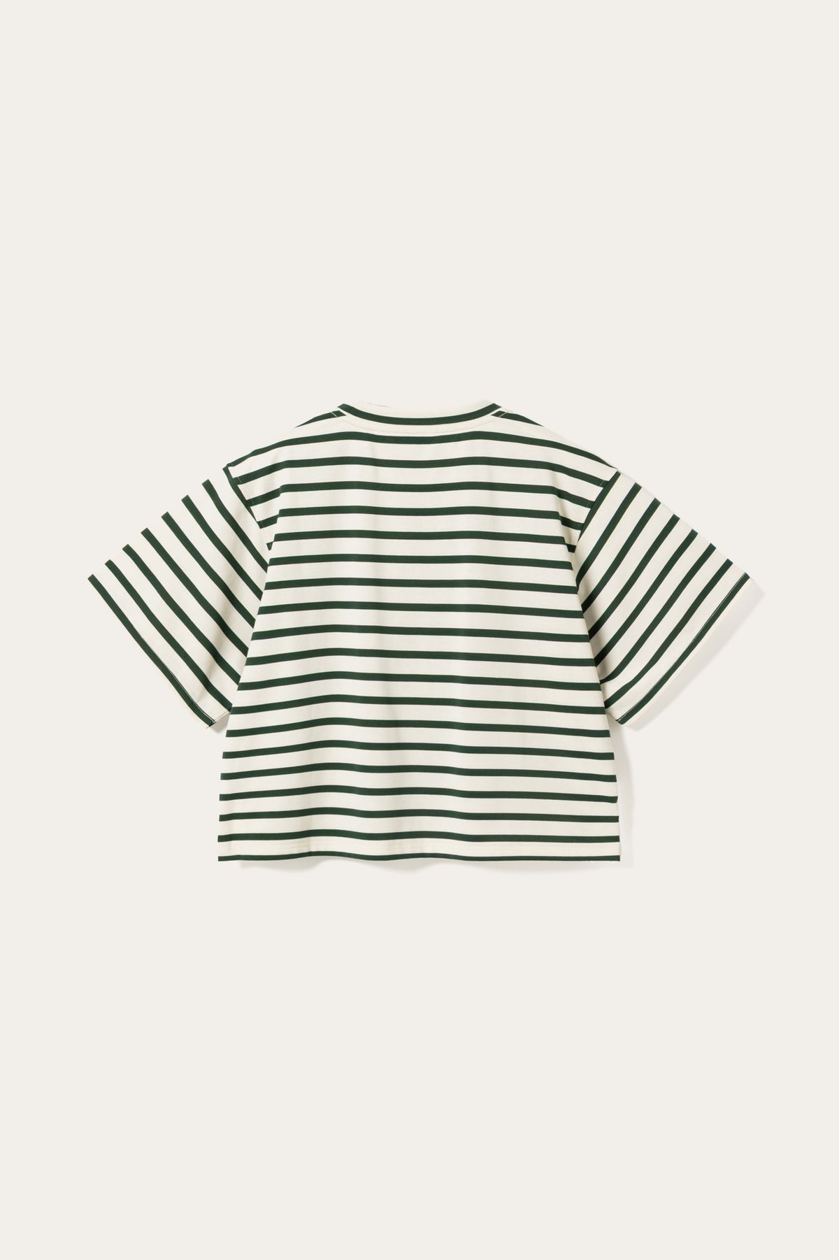 N-Maple T-Shirt Eton Ivory Green Stripe