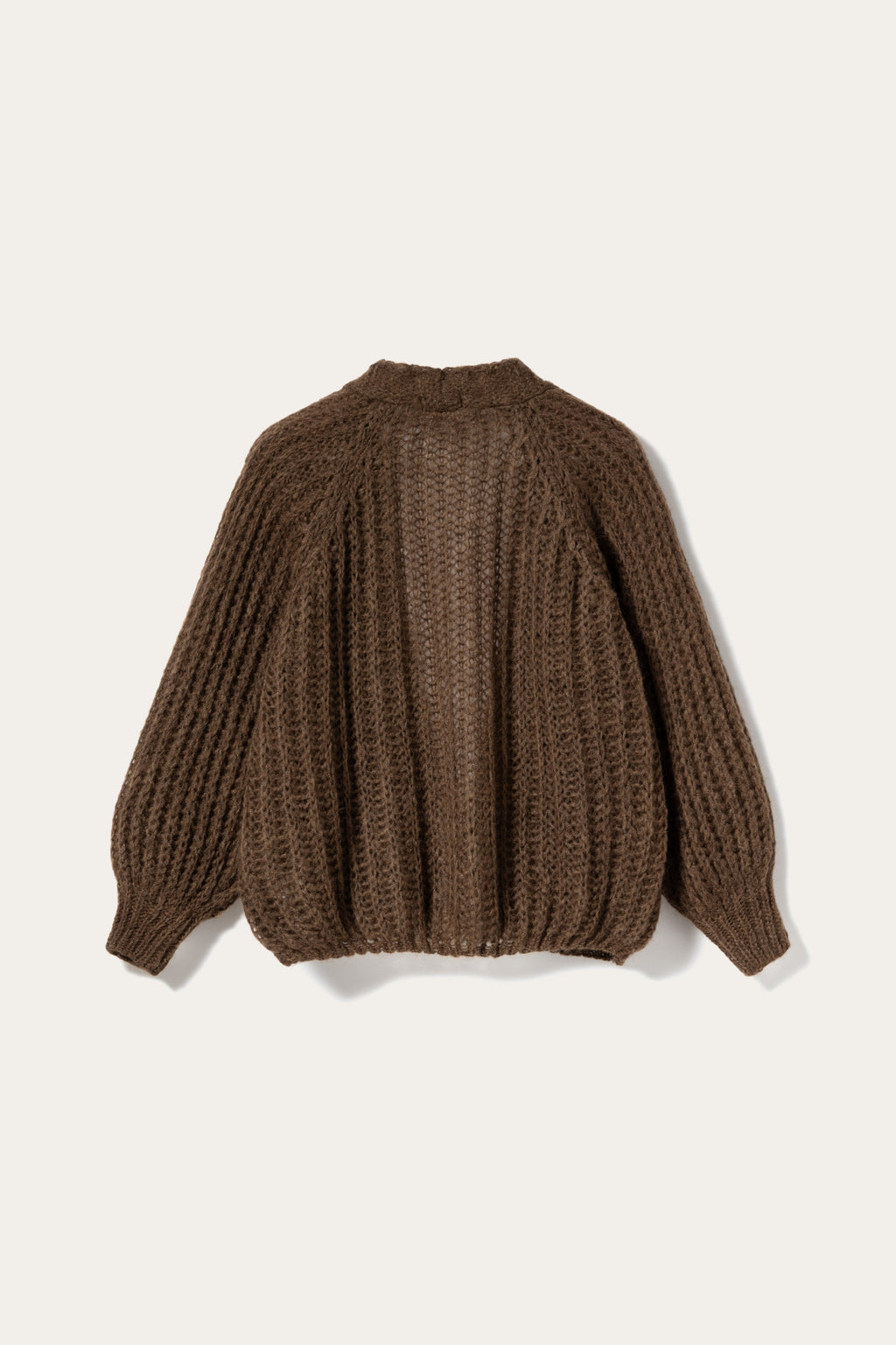 Joseph Knit Cardigan Chocolate Melange