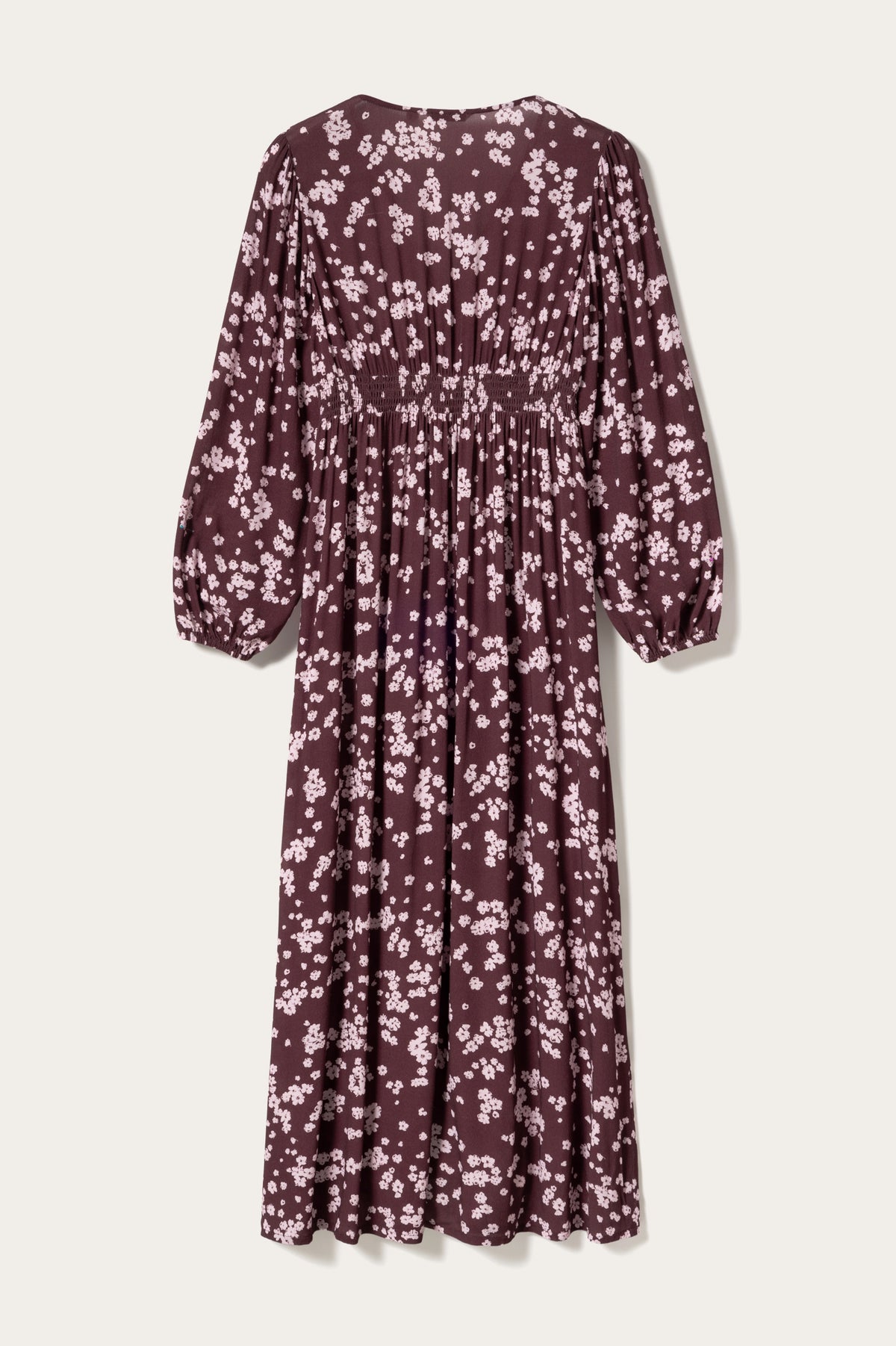 N-Lilith Maxi Dress Deja Burgundy Print