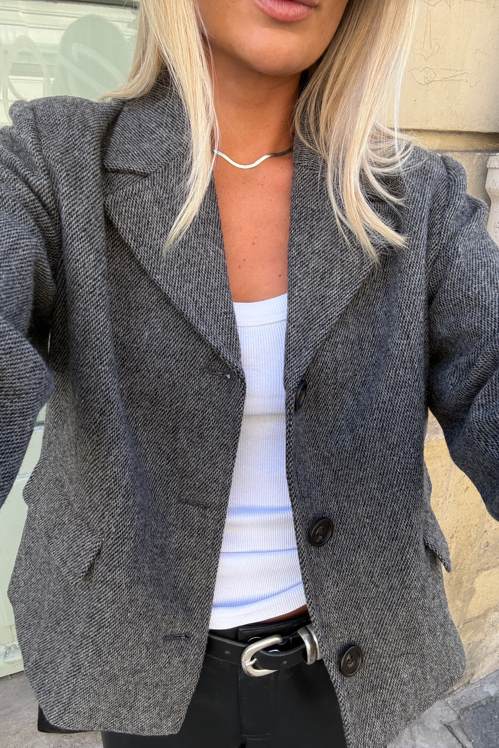N-Laurica Jacket Grey Brown Mix