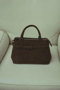 Macie Bag Real Suede Chocolate