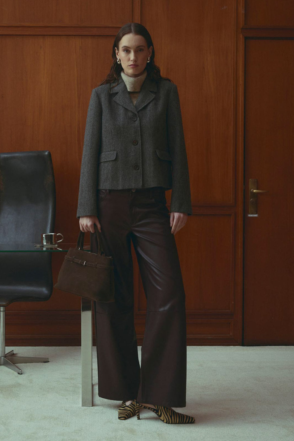N-Laurica Jacket Grey Brown Mix