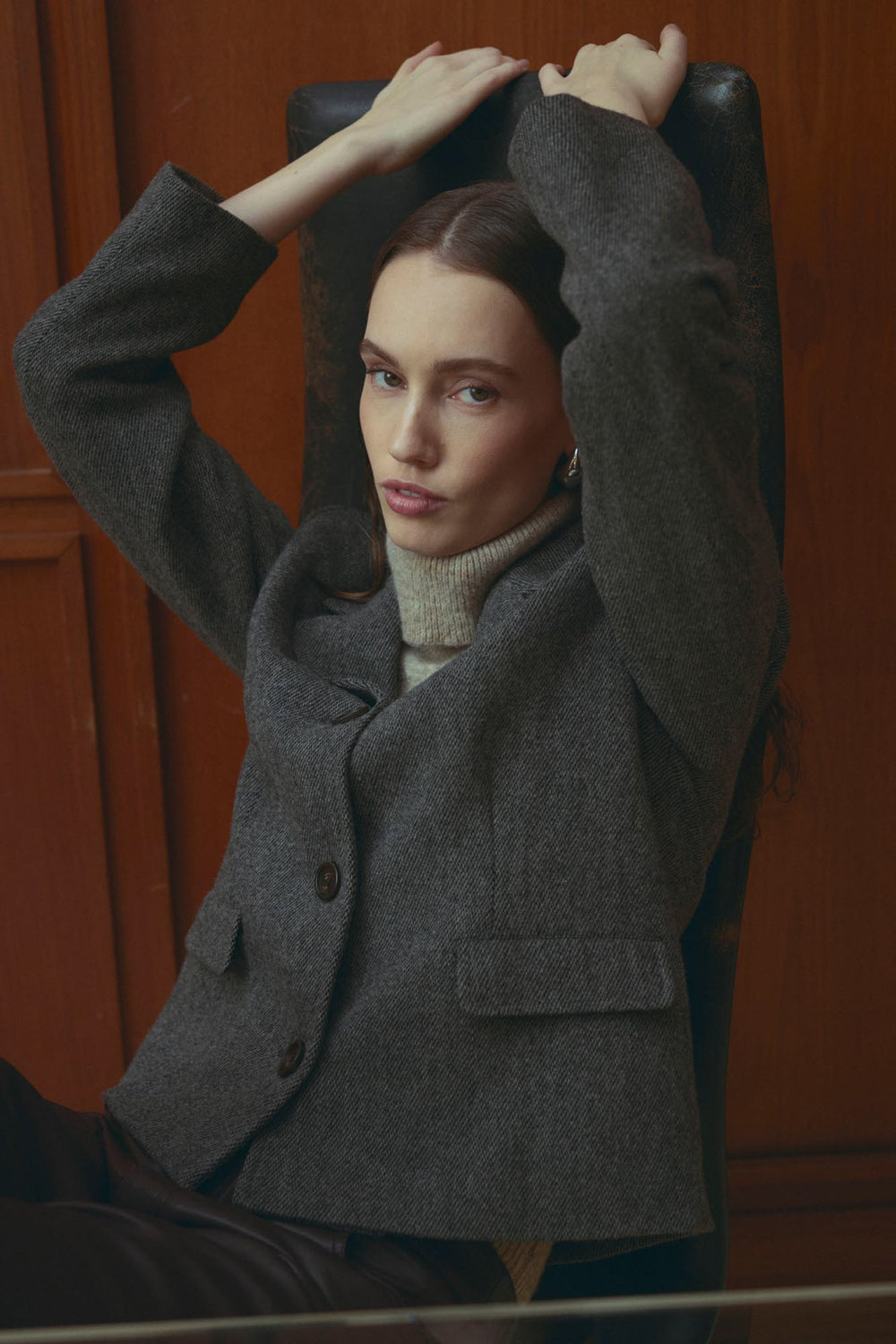 N-Laurica Jacket Grey Brown Mix