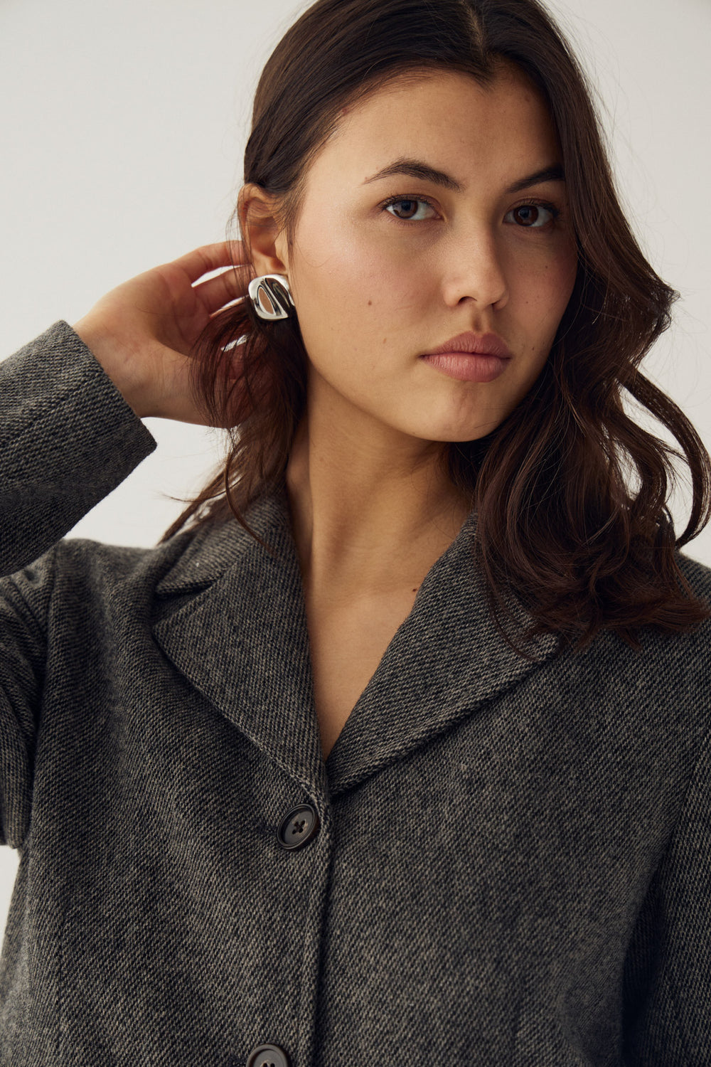N-Laurica Jacket Grey Brown Mix
