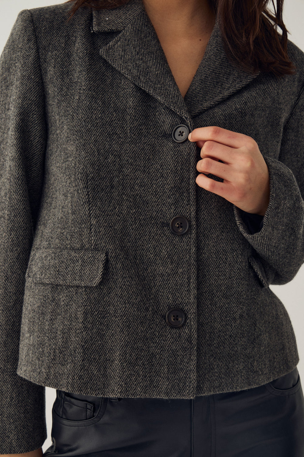 N-Laurica Jacket Grey Brown Mix