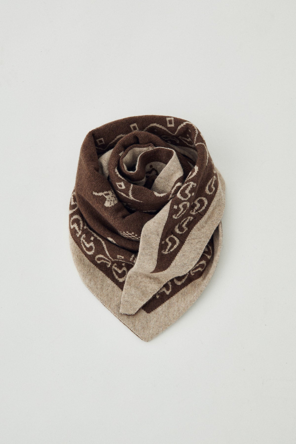 N-Neomi Scarf Sand Brown Mix