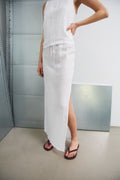 Noellas Samira Linen Skirt White. Køb Nederdele hos www.noillafashion.com