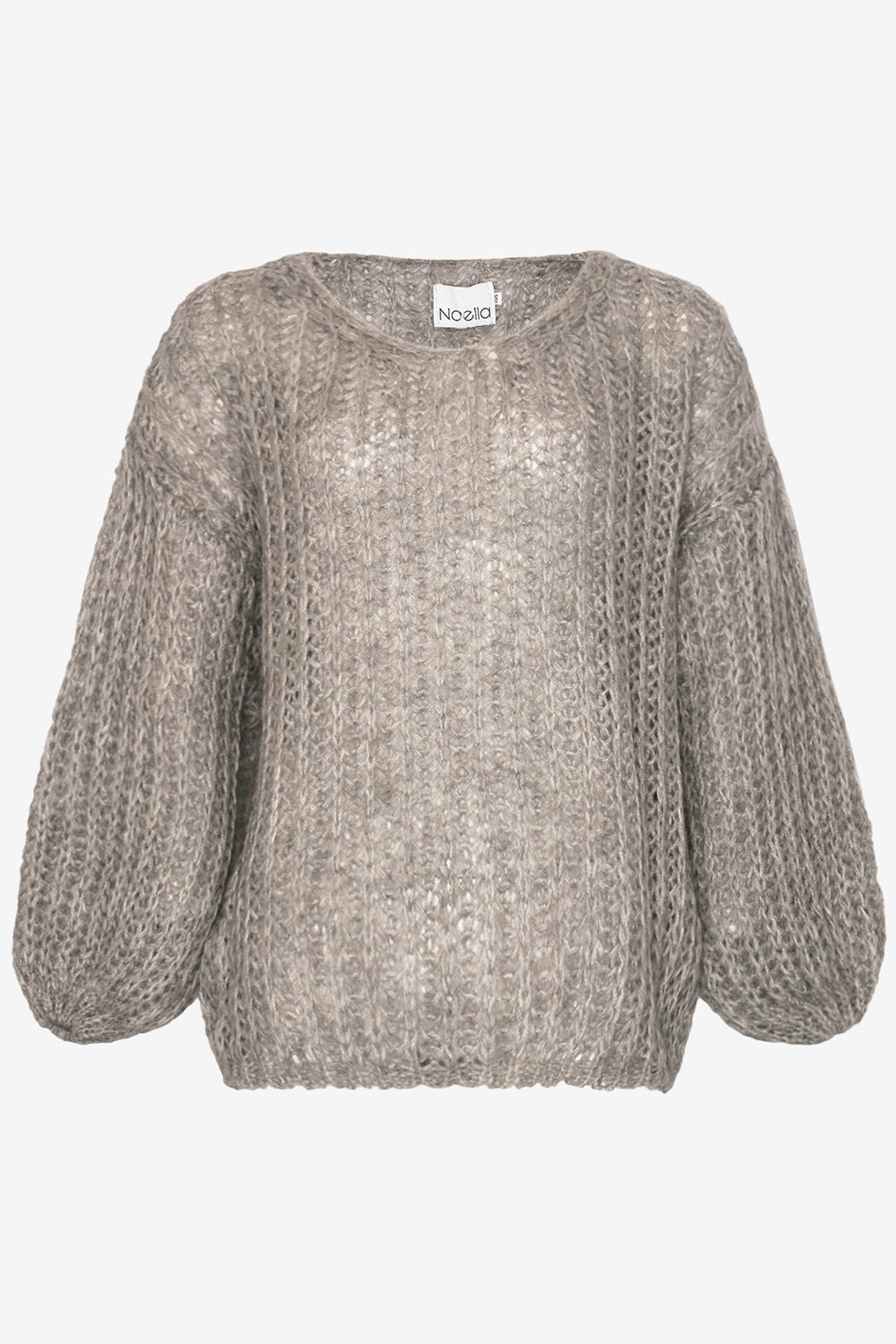 Noellas Joseph Knit Sweater Light Grey. Køb Striktrøjer hos www.noillafashion.com