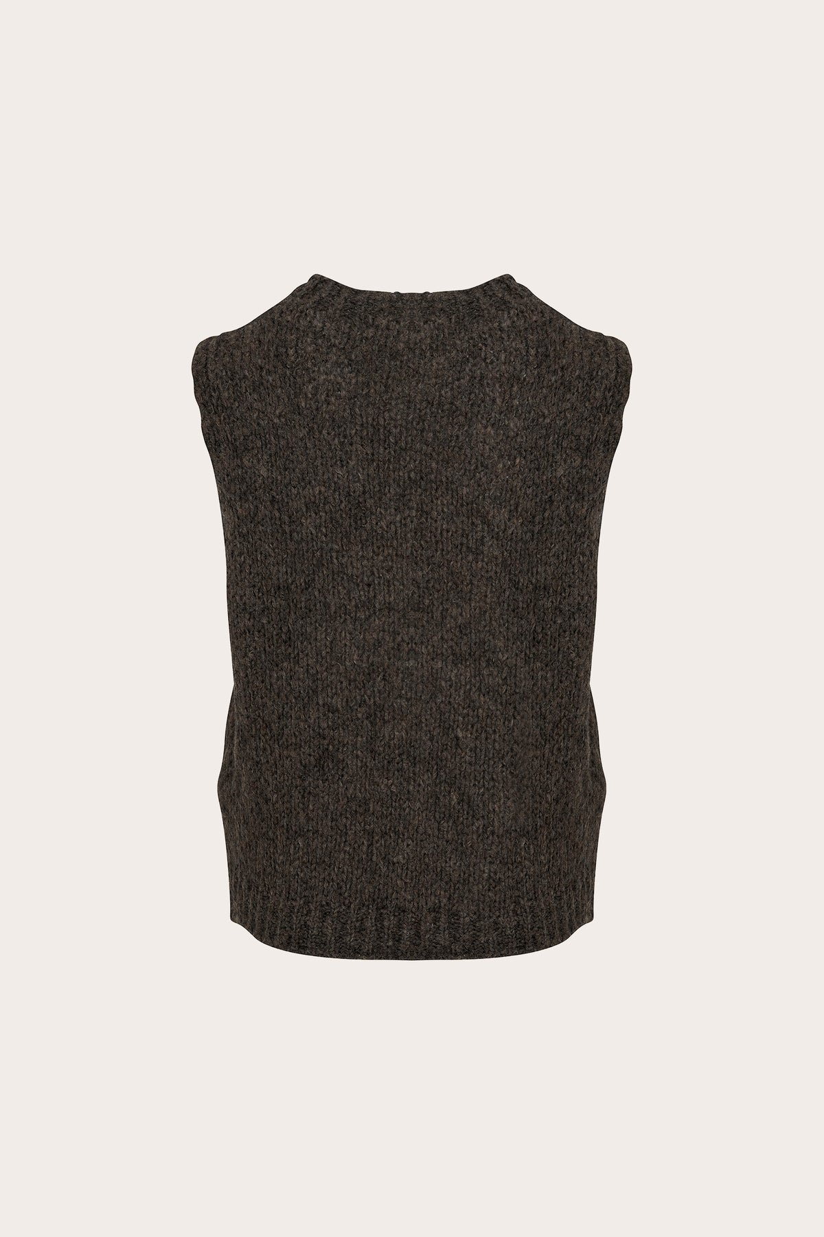 Kala Vest Uld Nature Brown