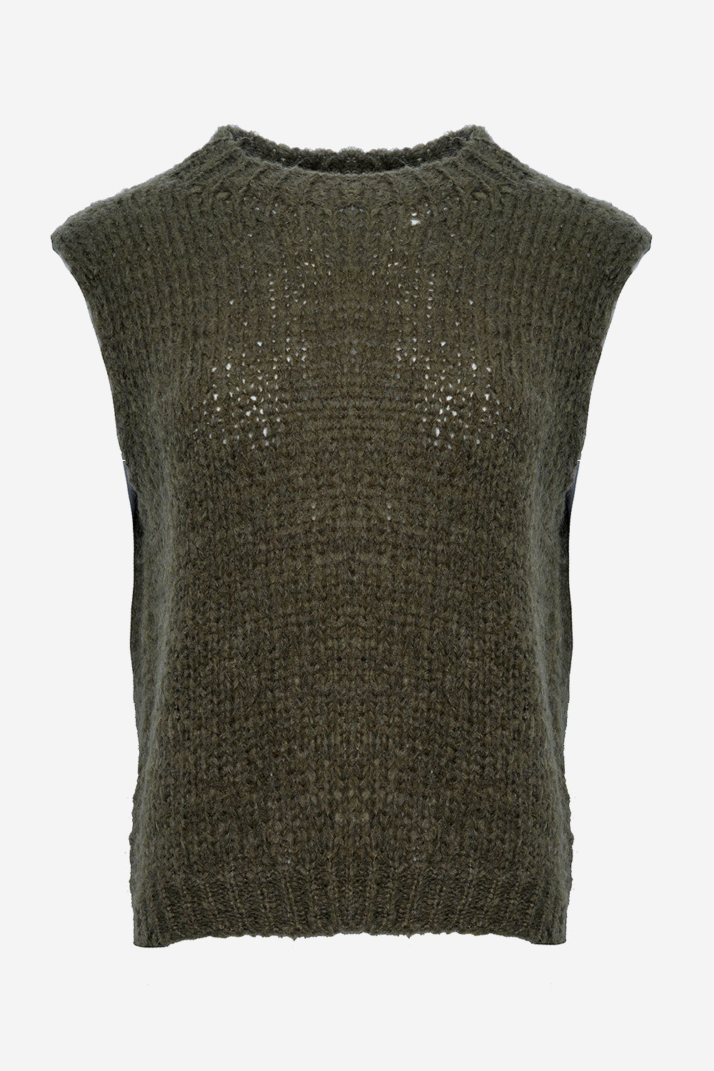 Noellas Kala Knit Vest Army. Køb Veste hos www.noillafashion.com
