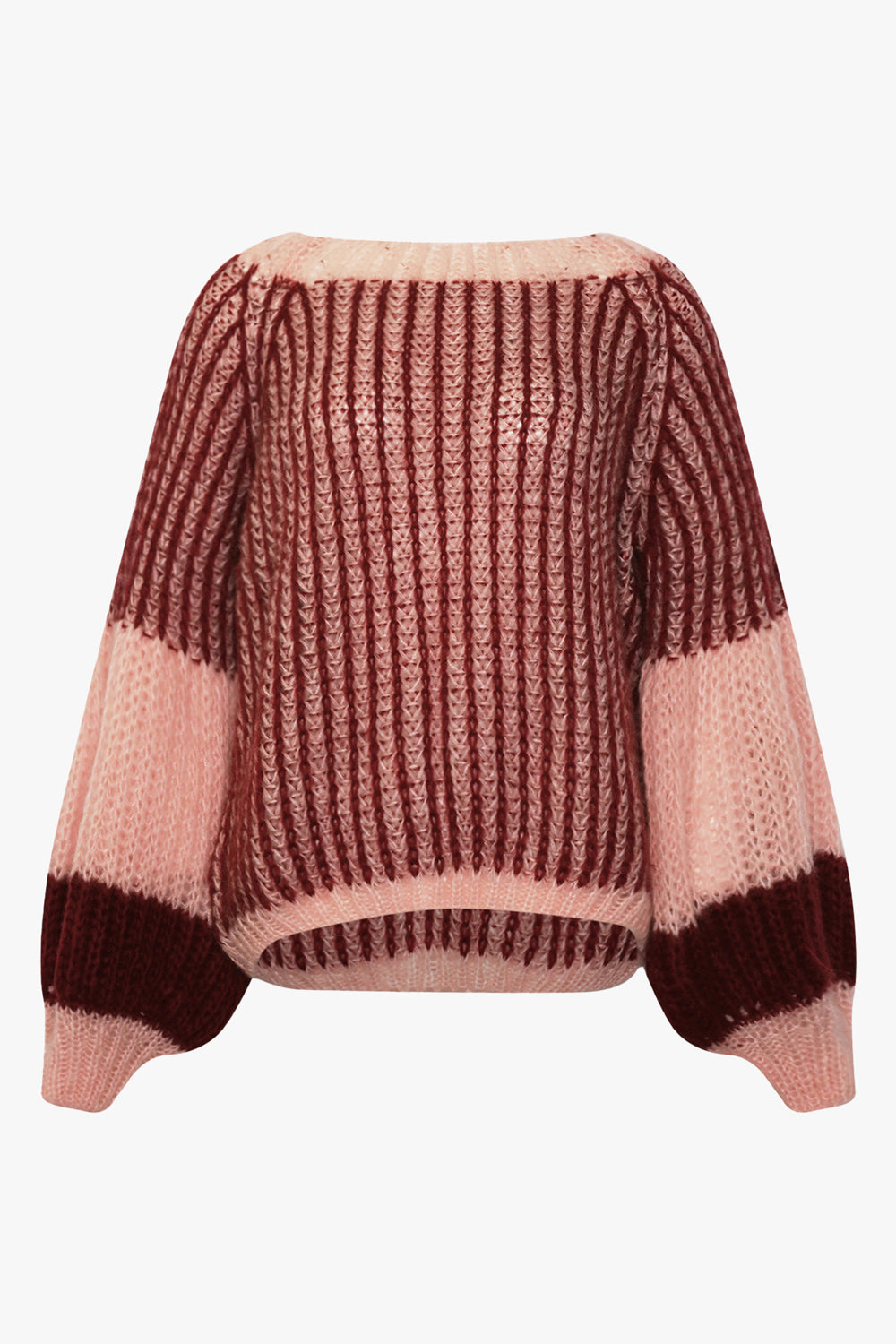 Noellas Liana Knit Sweater Rust Blush Combo. Køb Striktrøjer hos www.noillafashion.com
