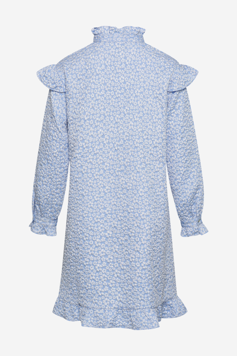 Reno Ruby Ruffle Dress Light Blue