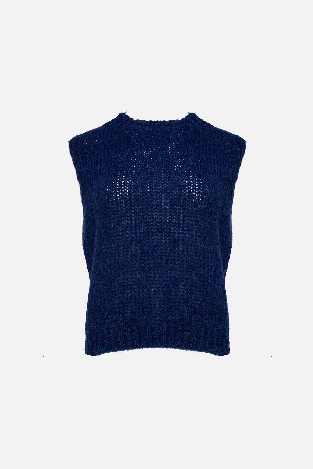 Noellas Kala Knit Vest Navy. Køb Veste hos www.noillafashion.com