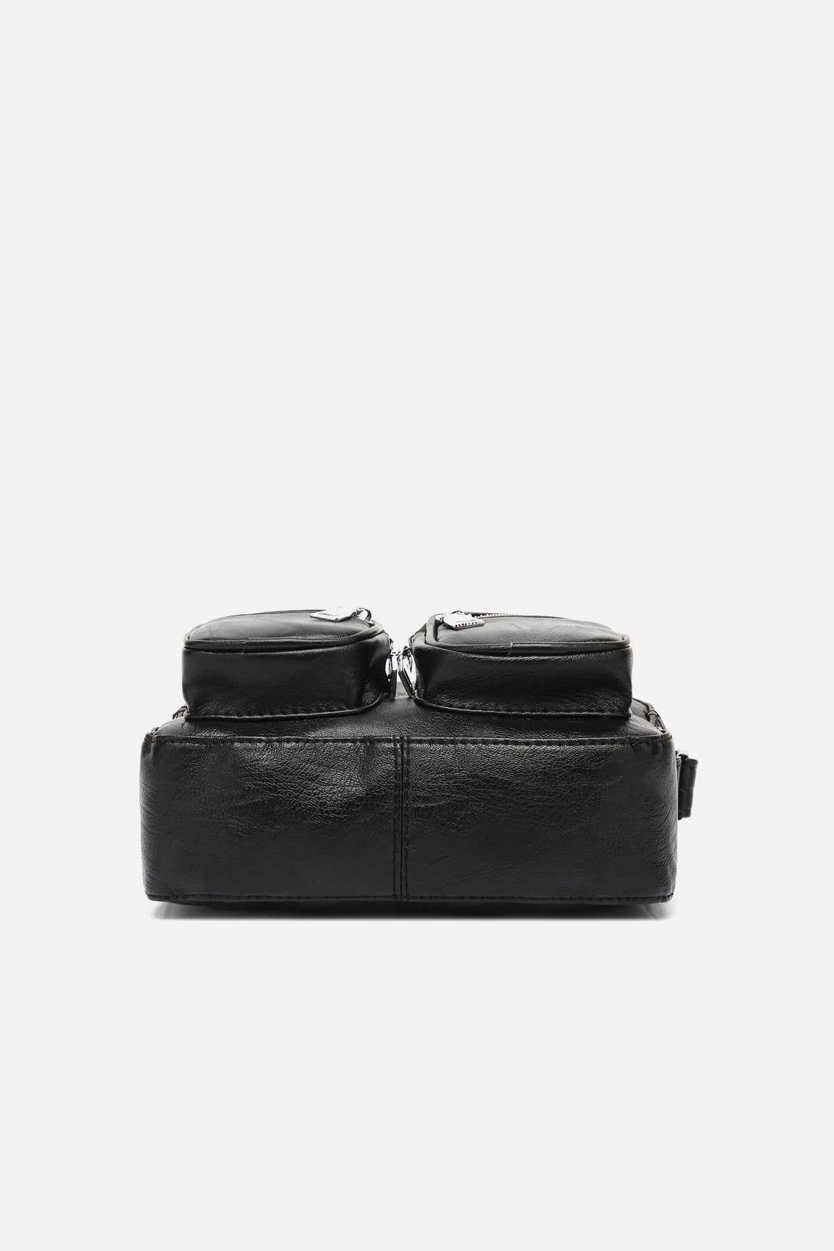 Kendra Taske Black Leather Look Black Leather Look