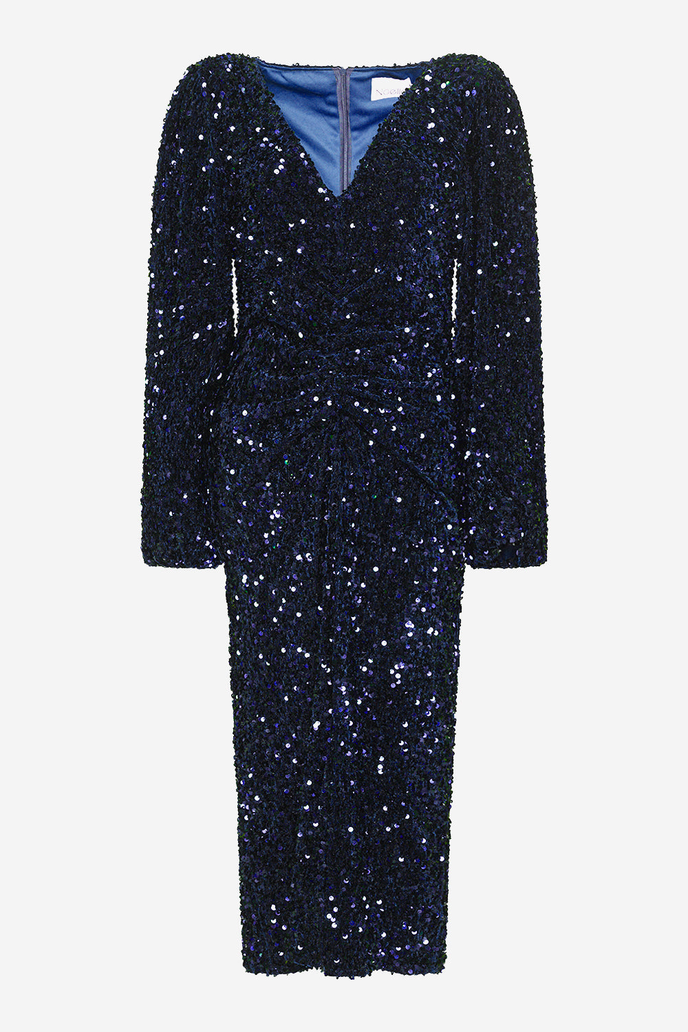 Noellas Teagan LG Dress Blue. Køb Kjoler hos www.noillafashion.com