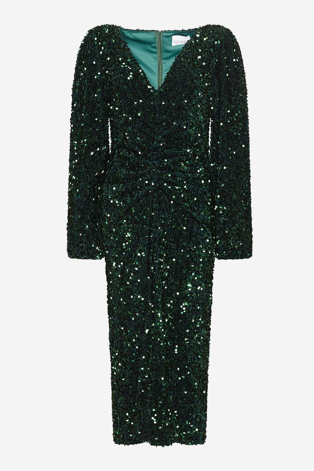 Noellas Teagan LG Dress Green. Køb Kjoler hos www.noillafashion.com