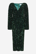 Noellas Teagan LG Dress Green. Køb Kjoler hos www.noillafashion.com